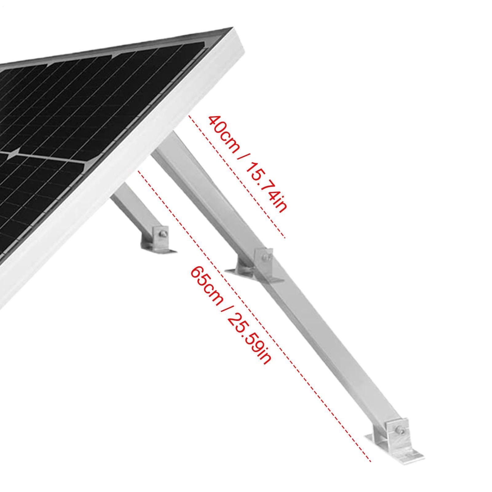 Kit de Montaje para Paneles Solares Estructura Ajustable de Aleación de | Kit Montaje Techo Paneles Solares con Ángulo Ajustable 15-30 Grados Para Exterior Techo Suelo