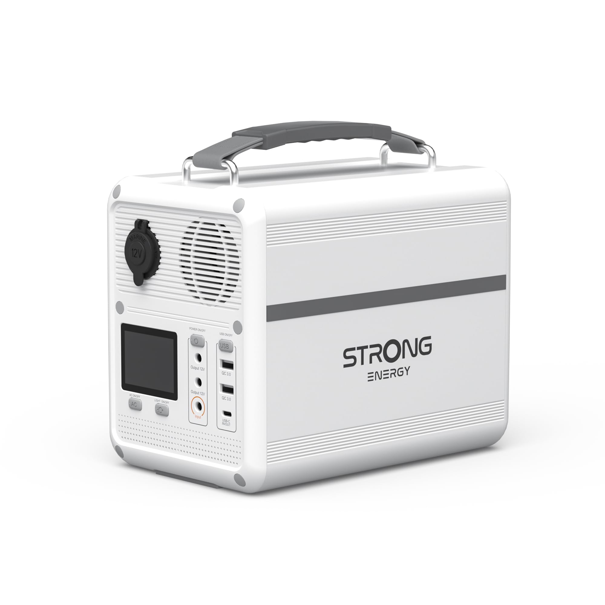 STRONG P500 Stazione Elettrica Portatile, Batteria LFP 460,8Wh, Generatore Solare 500W Peak, Ricarica Solare/DC/Auto, Tecnologia MPPT, Protezione BMS, QC3.0+PD100W per Campeggio, Viaggi ed Emergenze