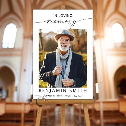 Personalized Funeral Display Poster – Canvas CALLA DECORGIFTS