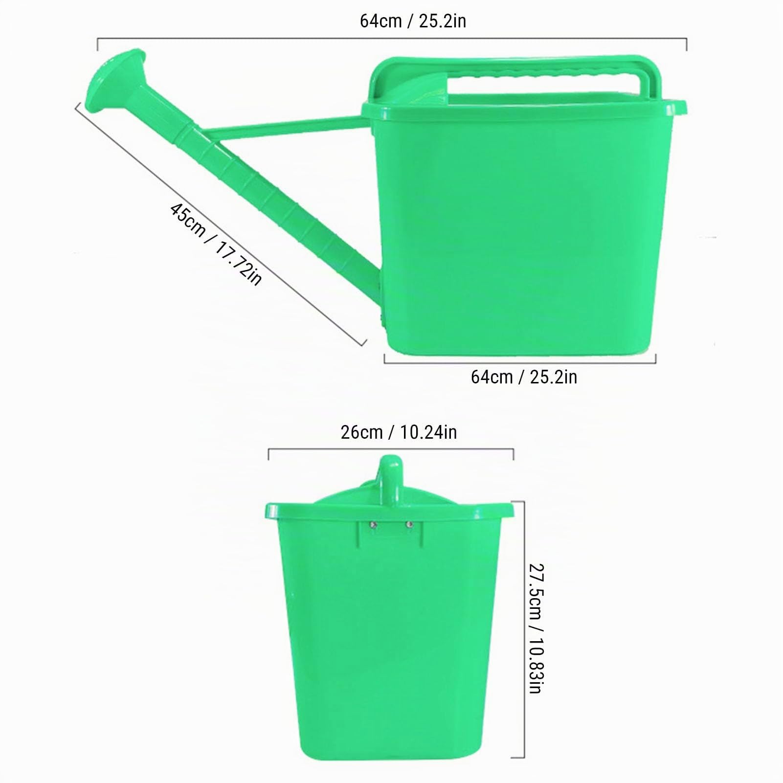 Arrosoir de 20 L, Arrosoir de Jardin Extérieur avec Buse Amovible, Bidons d'eau pour Plantes à Long Bec pour Plantes Intérieures et Extérieures