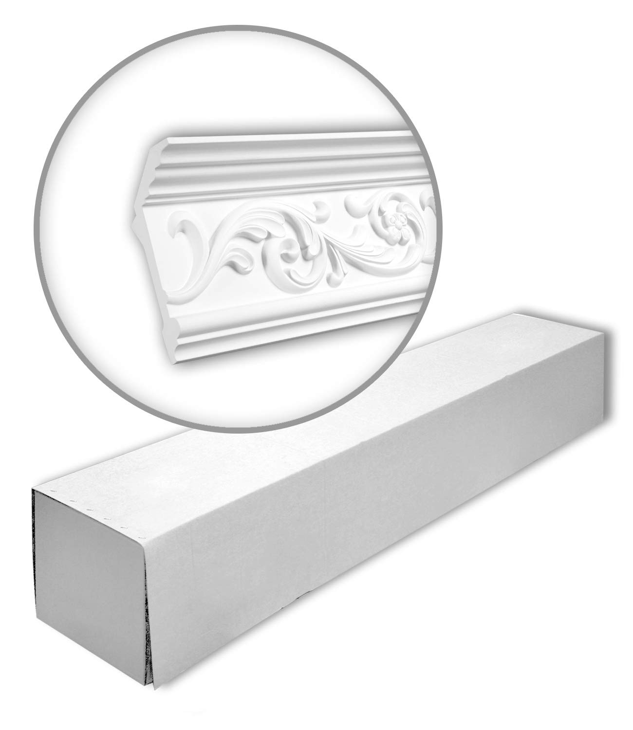 Corniches plafond polyuréthane 150163 moulures Profhome 12m