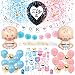 Baby Gender Reveal Party Supplies - (65 Pieces) with Photo Props, 36 Inch Gender Reveal Ballon and Sash - Premium Baby Shower Decorations Set - Boy OR Girl Banner - Foil Balloons - Gender Reveal Props