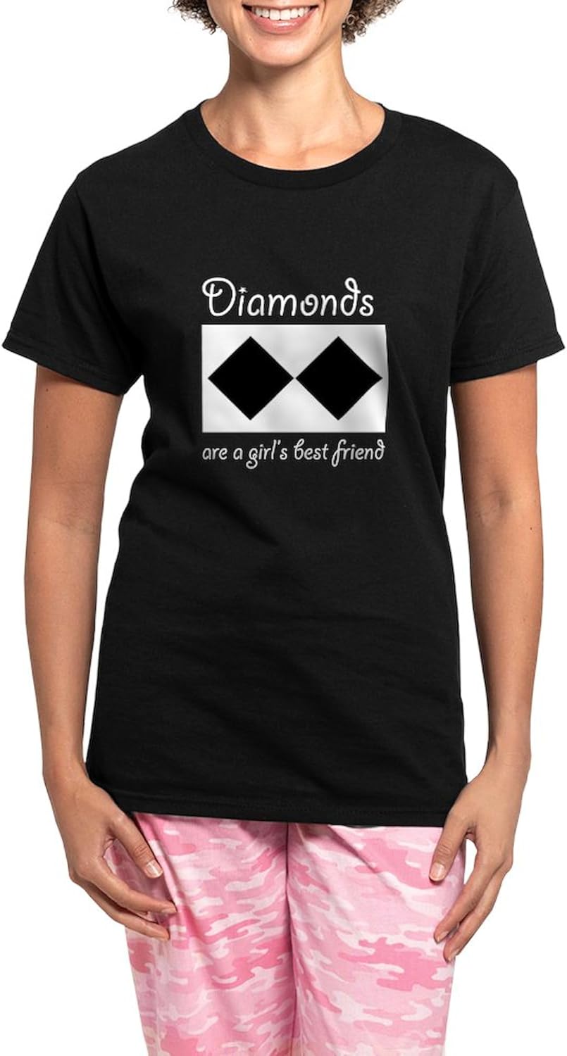 CafePress Diamond Bestfriend10x10_Apparel Pajamas Womens Novelty PJ Sleepwear