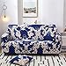Pyłoszczelna elastyczna zestaw pokrowców na sofy Elastyczna osłona sofa, antypoślizgowa Blue Blue Printing, Chaise Longue Combined Sofly Sofa.Jeden-osobowy 90x140cm Elastyczne pokrowce na sofę