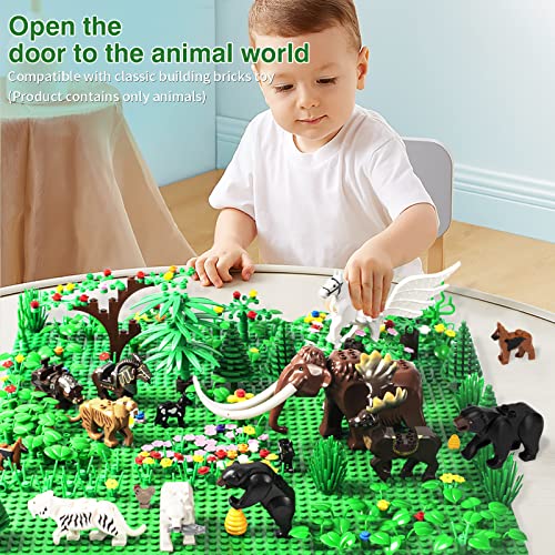 Sawaruita 12 Pieces Figures Animals Building Blocks Model Brick Set,Gift For Kids Age 6+,Kids Building Block Animals Accessories Educational Toys Compatible With Major Brand #TOP3