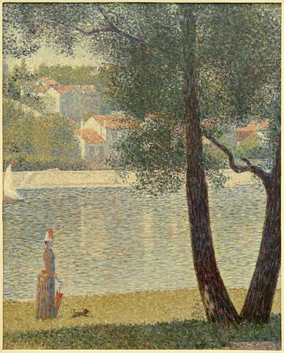 Impression d'art La Seine à Courbevoie de Georges Seurat pour décoration murale salon