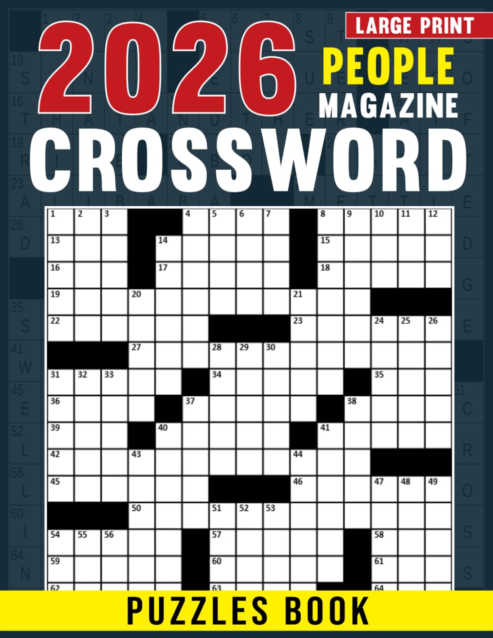 2026 People Magazine Crossword Puzzles Book Large Print: Celebrity-themed word games for mental stimulation and memory focus