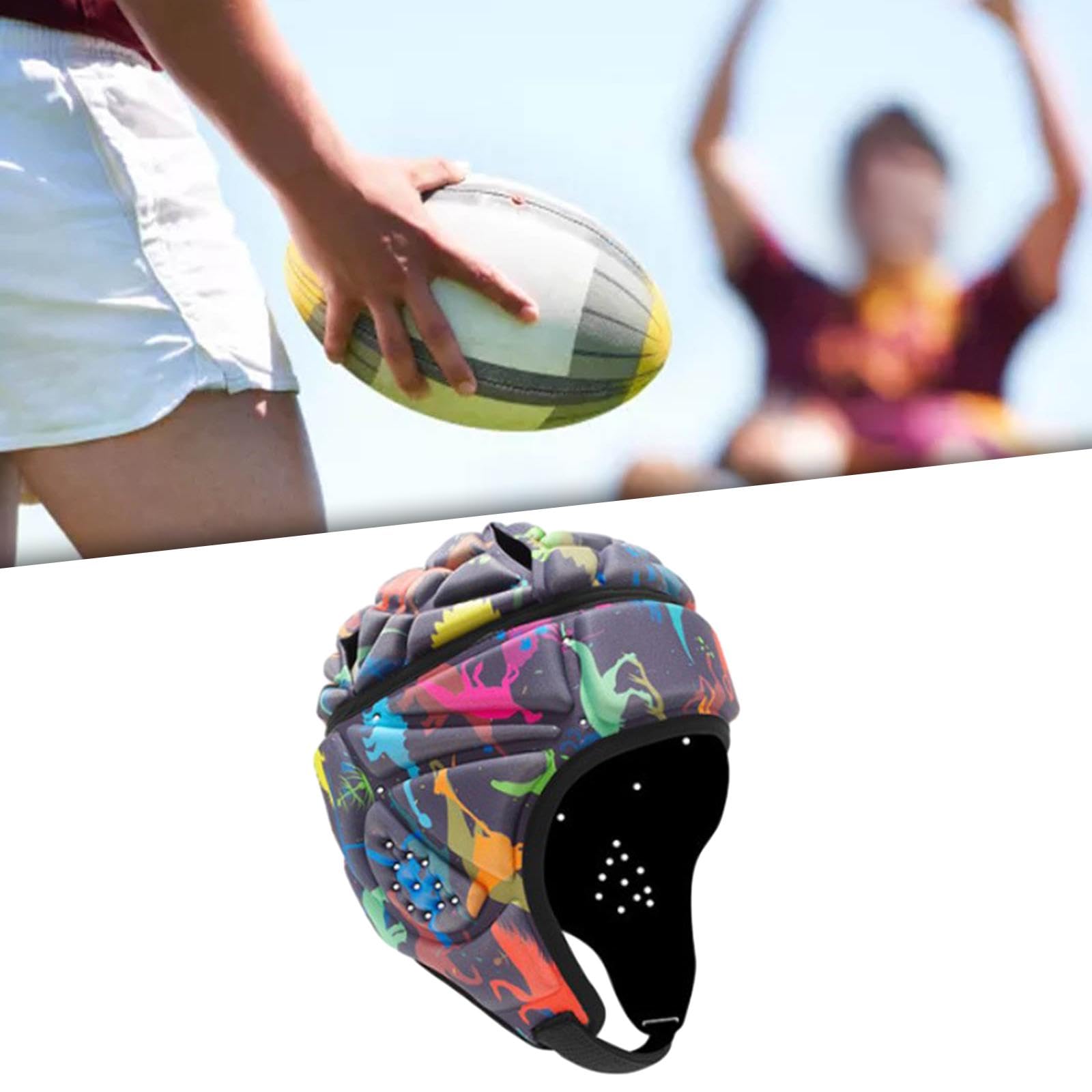LOVIVER Casco de Rugby Transpirable para Hombres y Mujeres