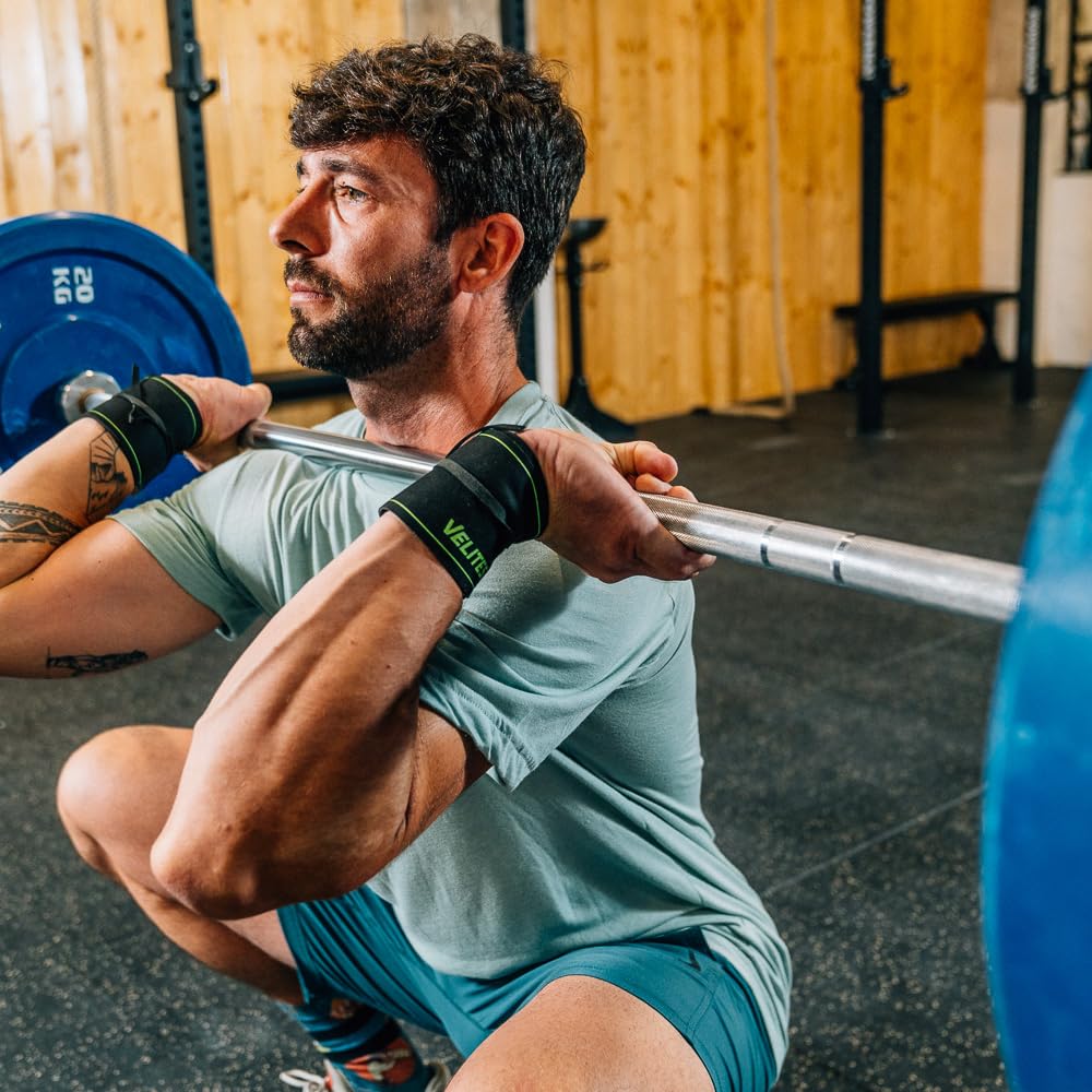 Velites I Bracelets Core professionnels I Matériau bicouche breveté, fabriqué en microfibre I pour cross training, gym ou haltérophilie... Matériau végan I Taille unique