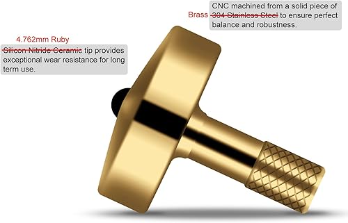 Miniatura 23 de DjuiinoStar Parte superior giratoria de alta calidad: tallo alargado, fácil de girar, alto rendimiento (BR 13+, AVG 5-8), acero inoxidable