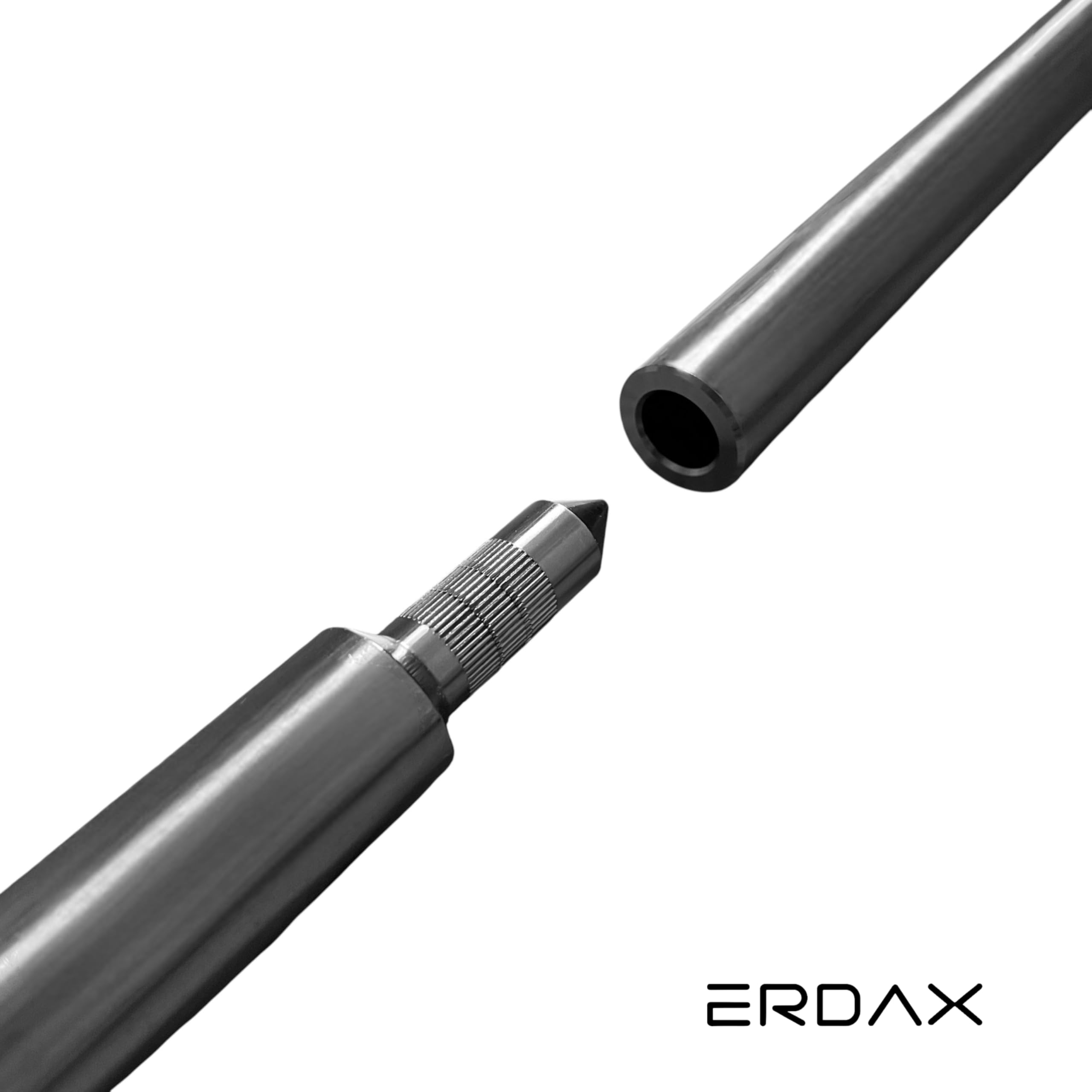 Tiefenerder V4A Set 3x 1m - Erdungsstangen 20mm Durchmesser aus Edelstahl + SDS Max Eintreiber + Kreuzerder Klemme - Erdungsstab für Erdungskabel PV Anlage Staberder 1m Erdung Komplettset