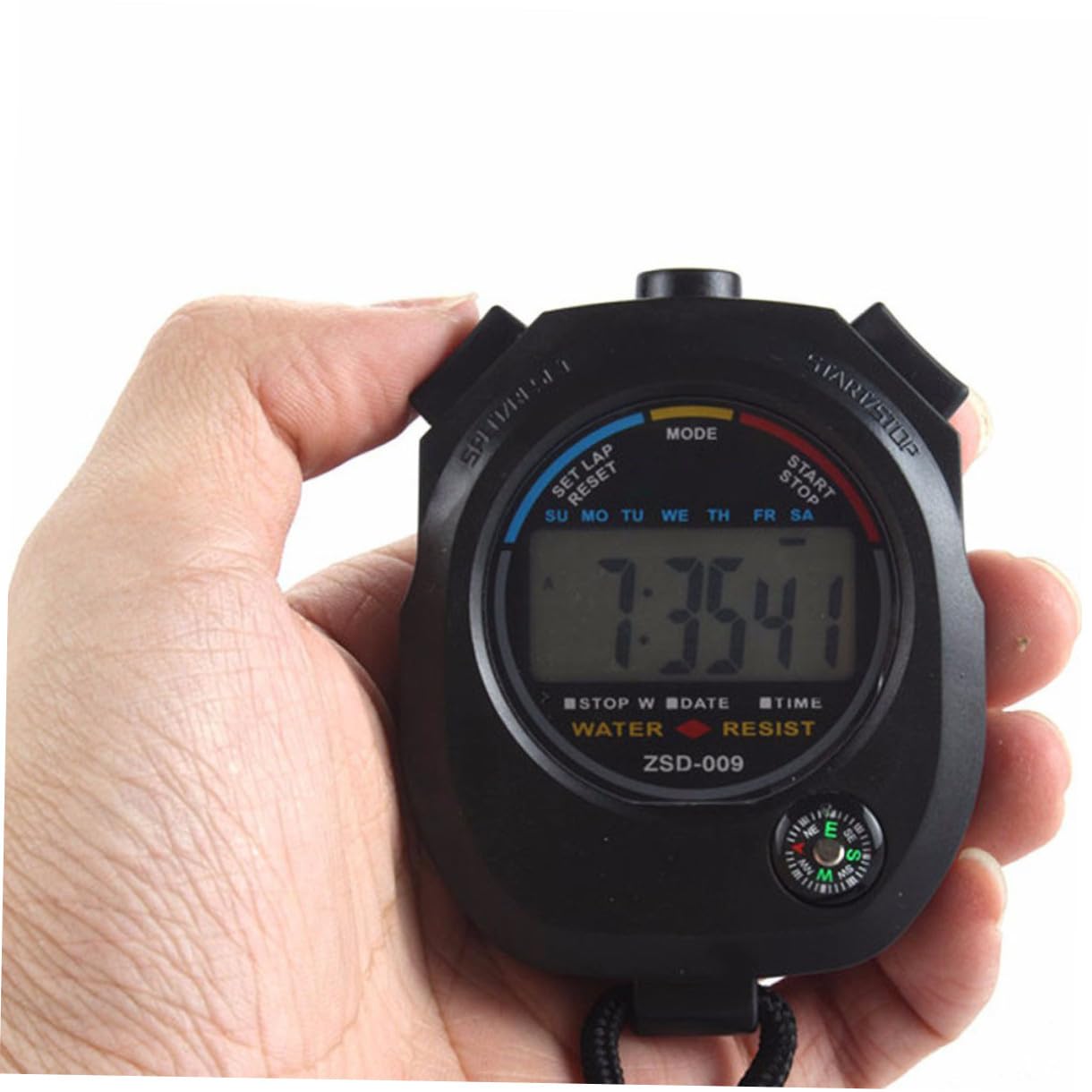 Cronometro Digitale Elettronico Zsd-009 6 Pezzi in Abs Nero | Portatile, Leggero e Pratico, per Partita e Allenamento, Set da 6 Pezzi