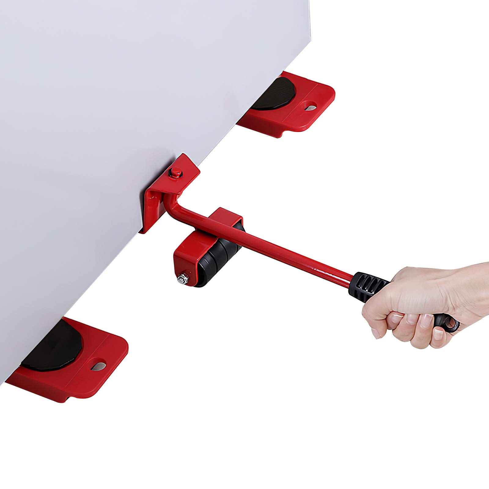 Meubelwagen Met 2 Zwenkwielen En 2 Zwenkwielen Met Rem, 40 X 60 Cm Draagvermogen Tot 800 Kg