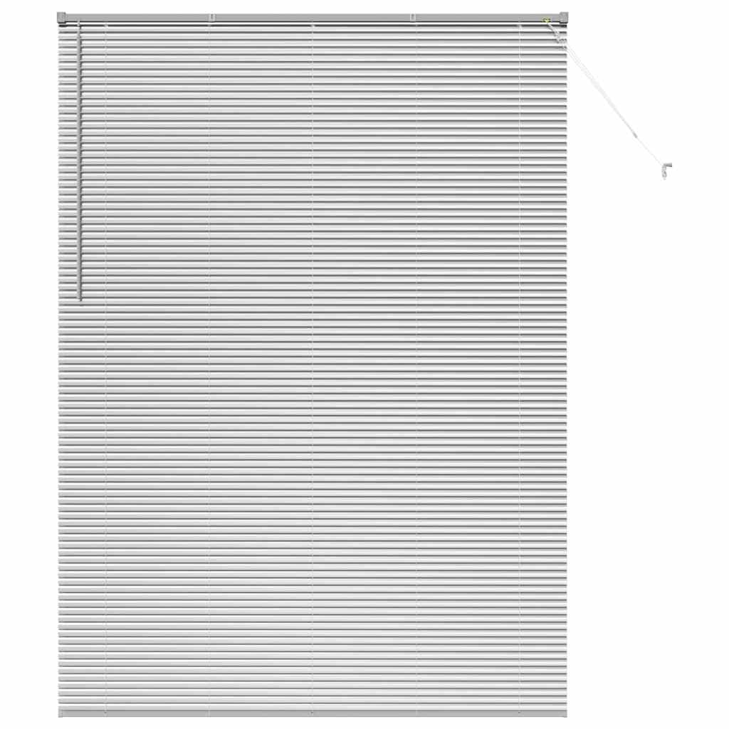 vidaXL Venetian Blinds Silver 220 x 160 cm Aluminium — image 1