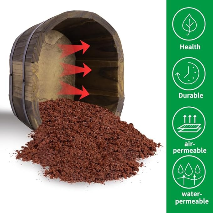 The wooden bucket barrel planters are durable and sturdy, making them ideal for planting a variety of flowers, herbs, or small shrubs. The natural wood finish adds a rustic look to any garden or home décor, creating a beautiful focal point for your plants. These planters are easy to move around and can be arranged in a group or displayed individually to create a unique and appealing garden feature. Description by ChatGPT.