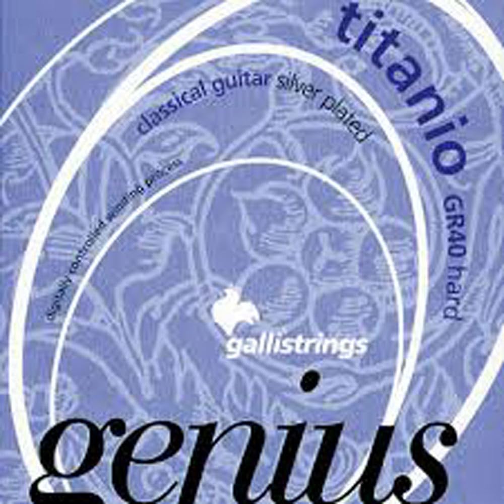 Galli GR40 CLASSICAL GUITAR STRINGS, Titanio. Hard Tension, .029-.045 guage
