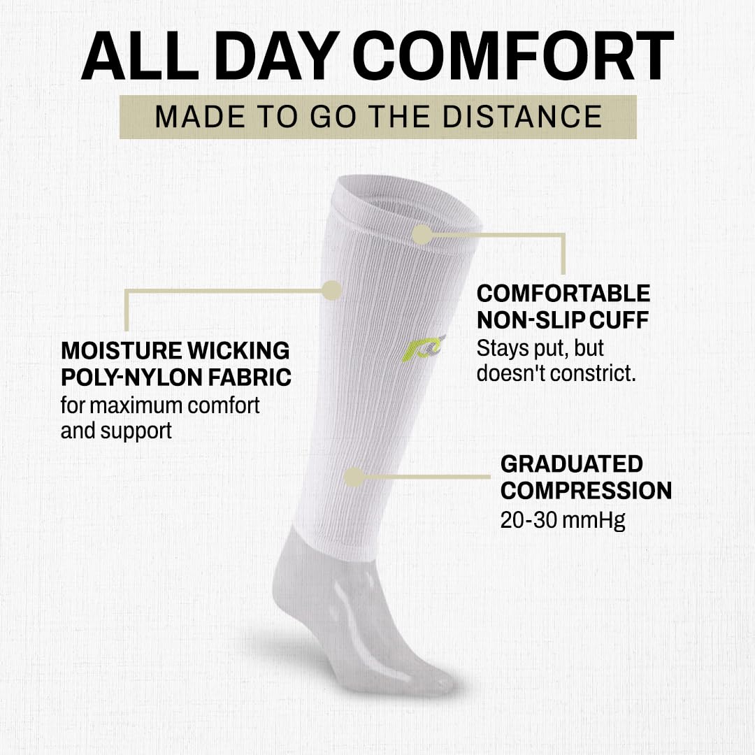 PRO Compression: Rękawy kompresyjne na łydki (pełna długość) 1 para
