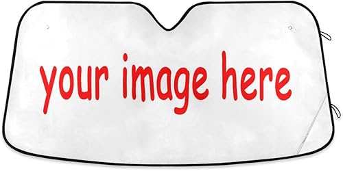 Parasol personalizado para parabrisas de automóvil, convierte tu foto en parasoles de ventana, bloquea el protector solar plegable para mantener tu