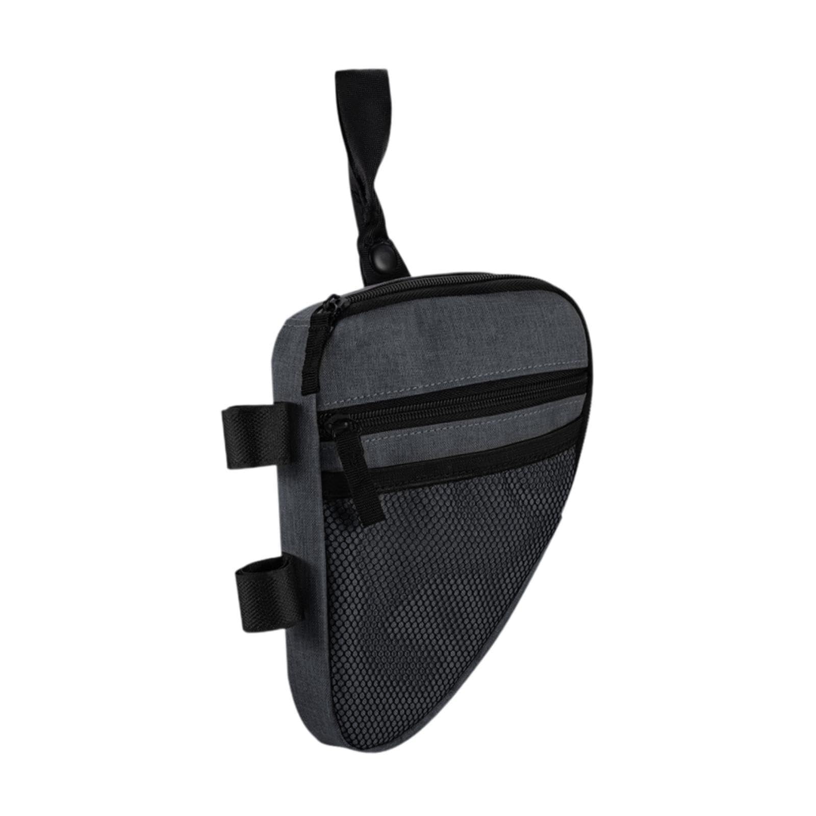 Bolsa para Muletas de Antebrazo Impermeable con Bolsillo de Malla Triangular de Poliéster Diseño Compacto para Accesorios Y Guardar Artículos Adecuada, Gris