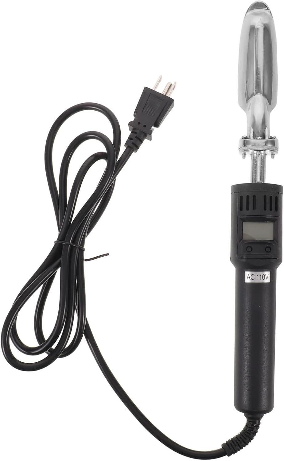 FUOYLOO Digital Display Electric Mini Iron for Craft Leather Repair Shoes Bag Crease Removal Vinyl Heat Transfer Doll Clothes Ironing, 50-300℃ Adjustable