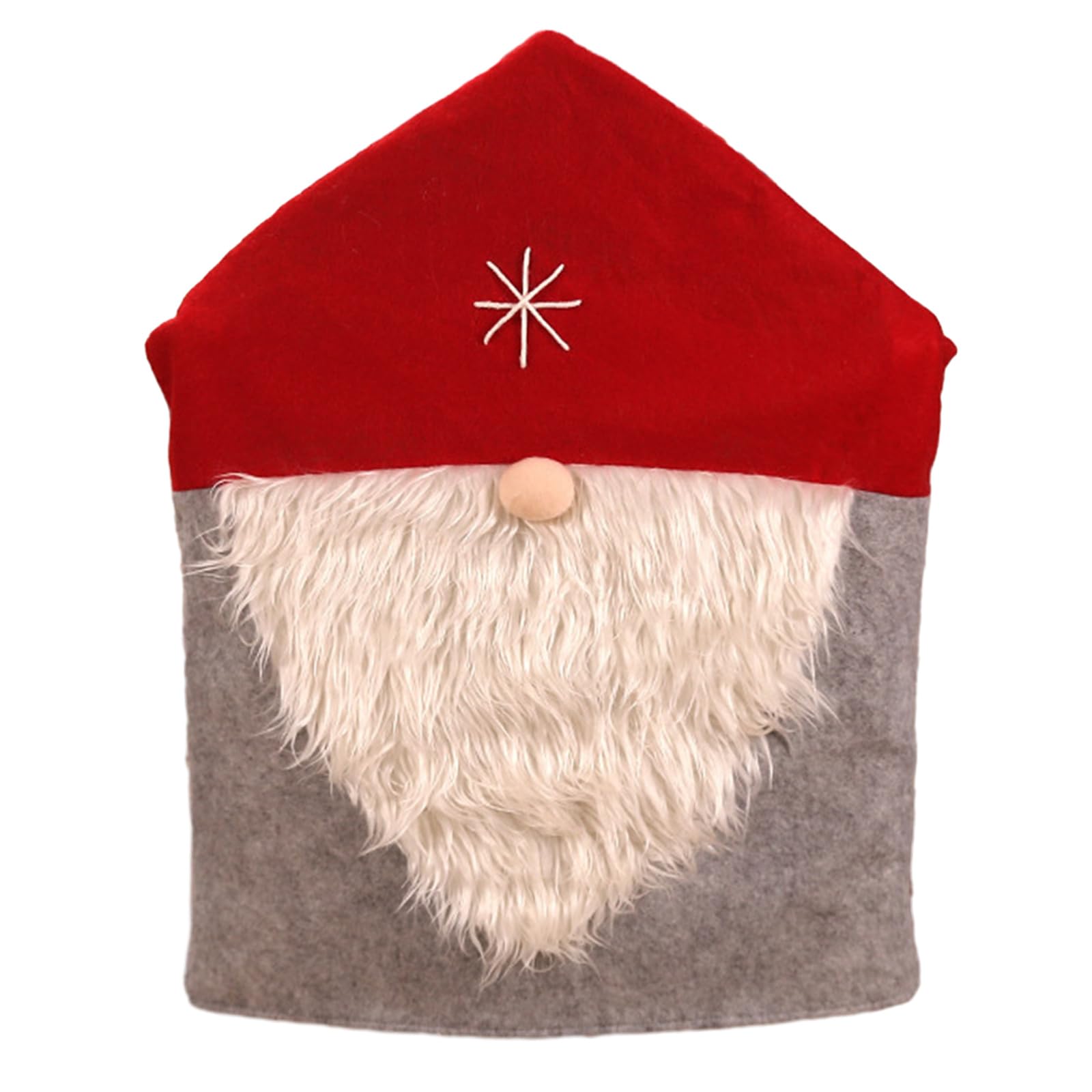 Buxuaaaa Christmas Chair Cover Cute Cartoon Santa Hat Chair Back Covers Christmas Decoration New Year Dinner Banquet Slipcovers Cover