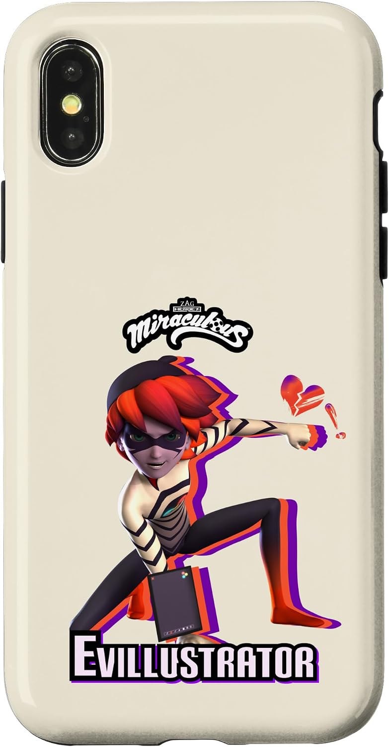 iPhone 15 Miraculous Ladybug Villains Collection Evillustrator 2 Case
