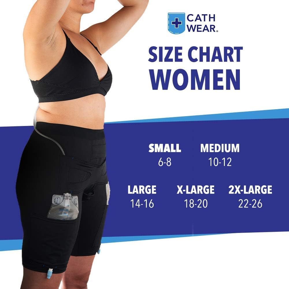 Buy 1 get 1 🔥 Cathwear Catheter Leg Bag Underwear - Leg Bag Holder for Men & Women - Catheter Supplies Compatible with Foley, Nephrostomy, Suprapubic & Biliary Catheters Holds (2) 600ml Leg Bags - Black - Medium Amazing 🔥 Cathwear Catheter Leg Bag Underwear - Leg Bag Holder for Men & Women - Catheter Supplies Compatible with Foley, Nephrostomy, Suprapubic & Biliary Catheters Holds (2) 600ml Leg Bags - Black - Medium