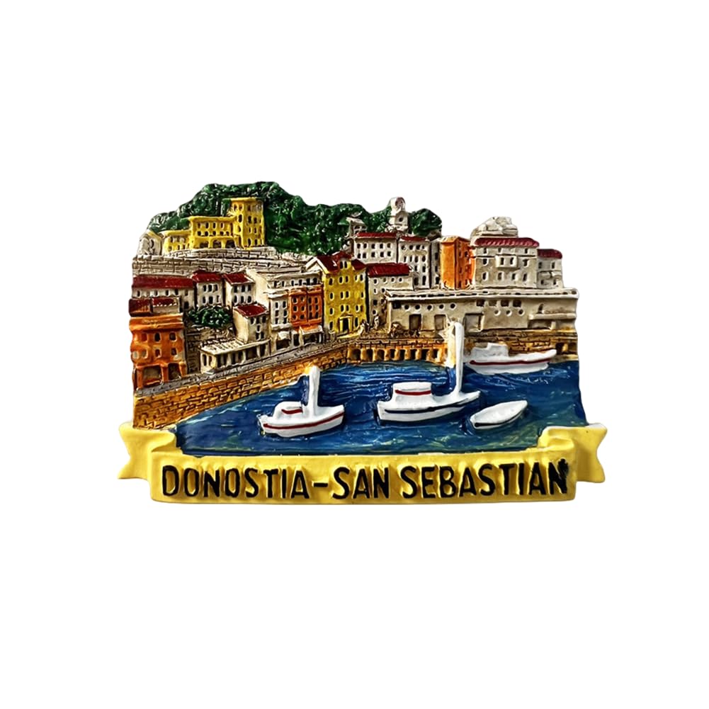 Donostia San Sebastian Hiszpania magnes na lodówkę 3D pamiątka podróż dekoracja lodówka naklejka magnetyczna kolekcja rękodzieła