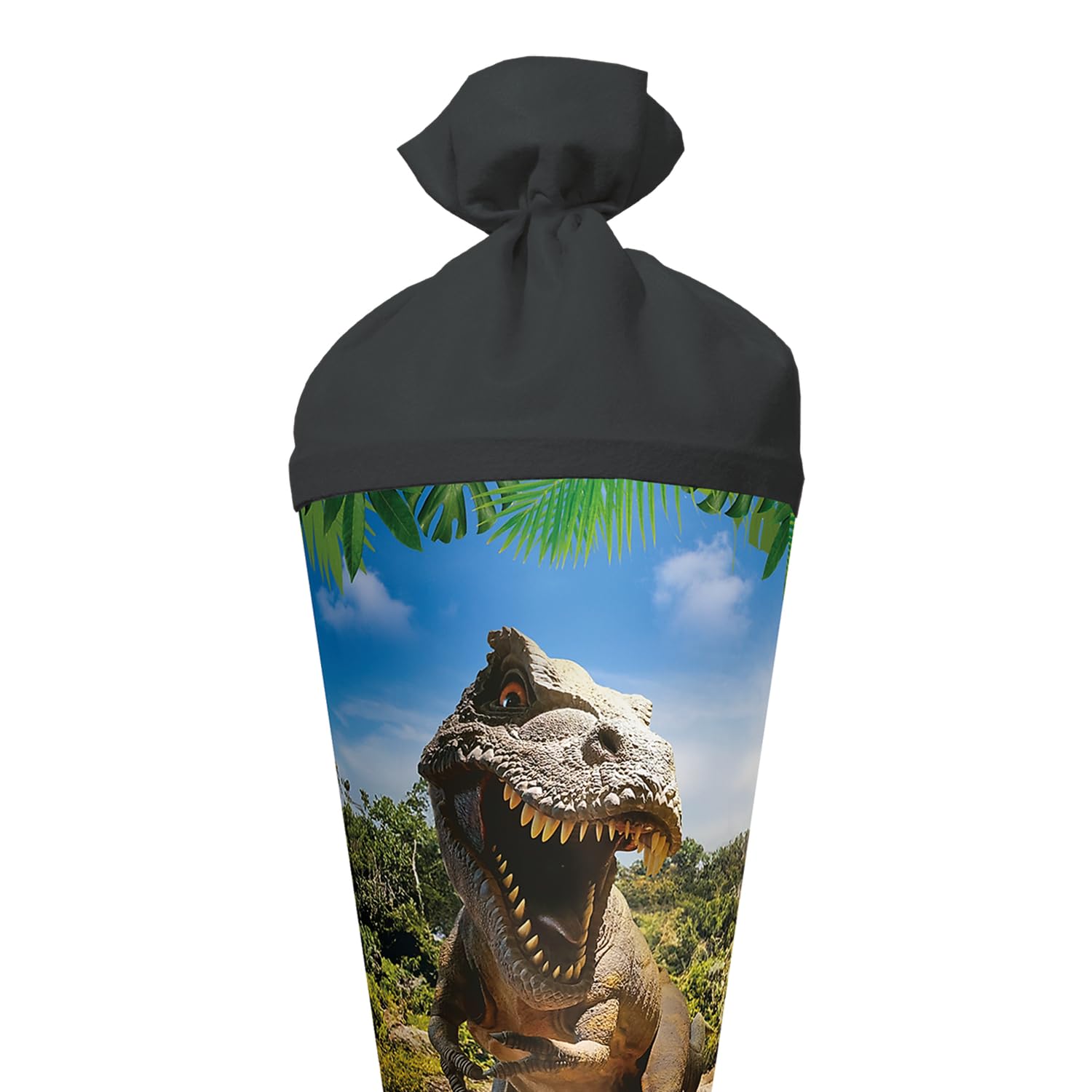 ROTH Tyrannosaurus-Bolsa de azúcar Redonda (70 cm, Cierre de Fieltro), Color Negro (Unbekannt 10278788)