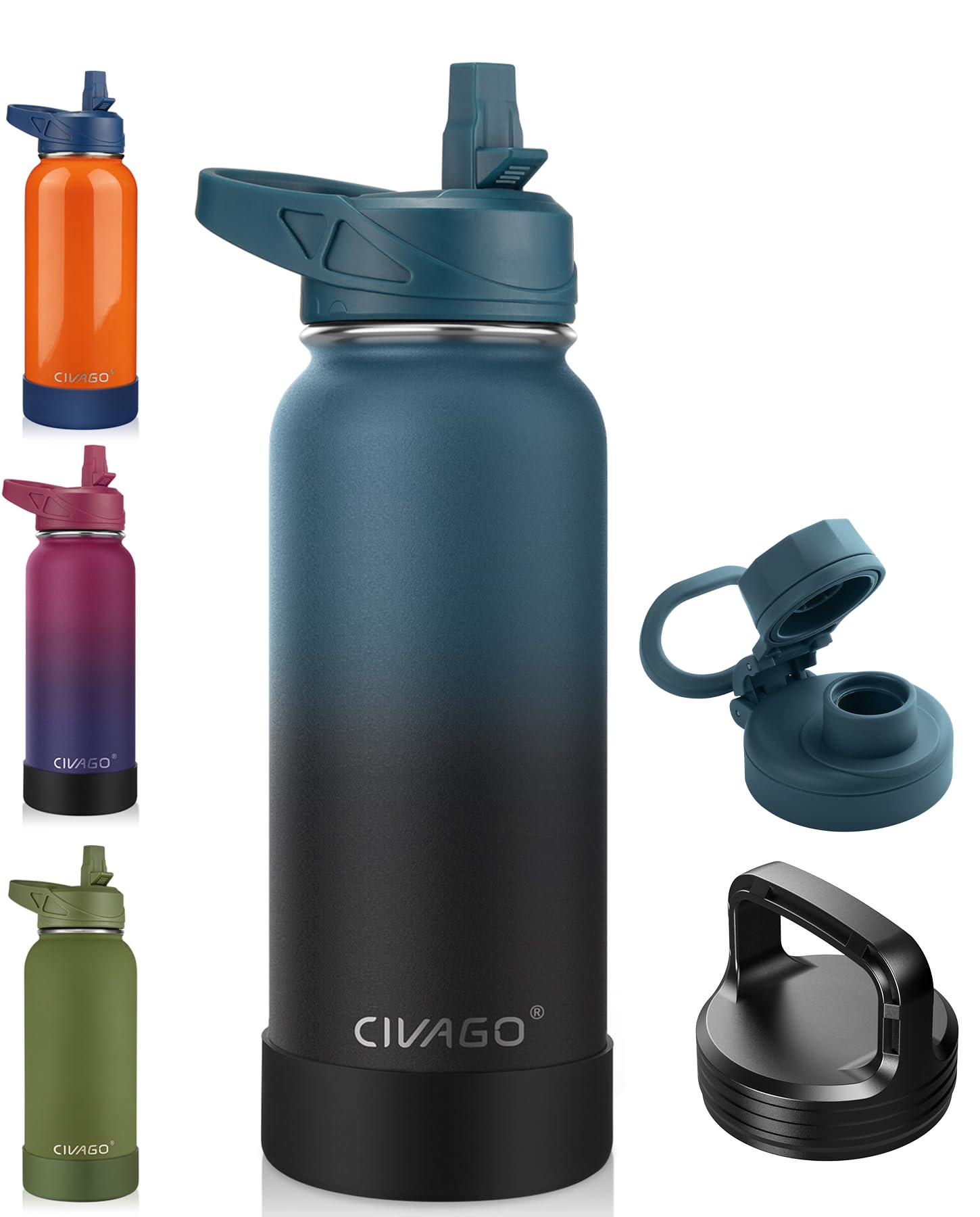Amazon.com: CIVAGO 32 oz Insulated Stainless Steel Water Bottle