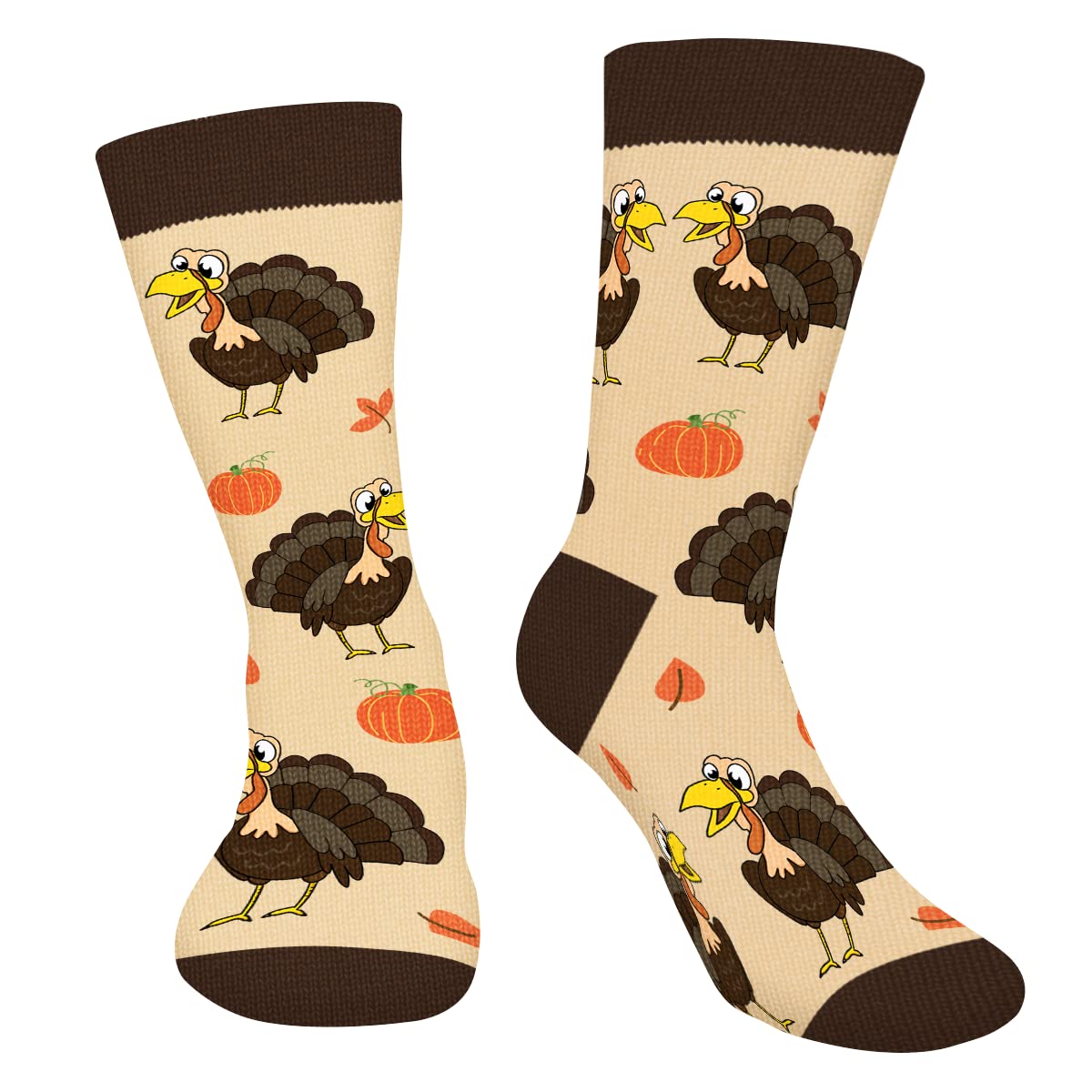 Click to get AGRIMONY Funny Thanksgiving Turkey Pumpkin Socks f