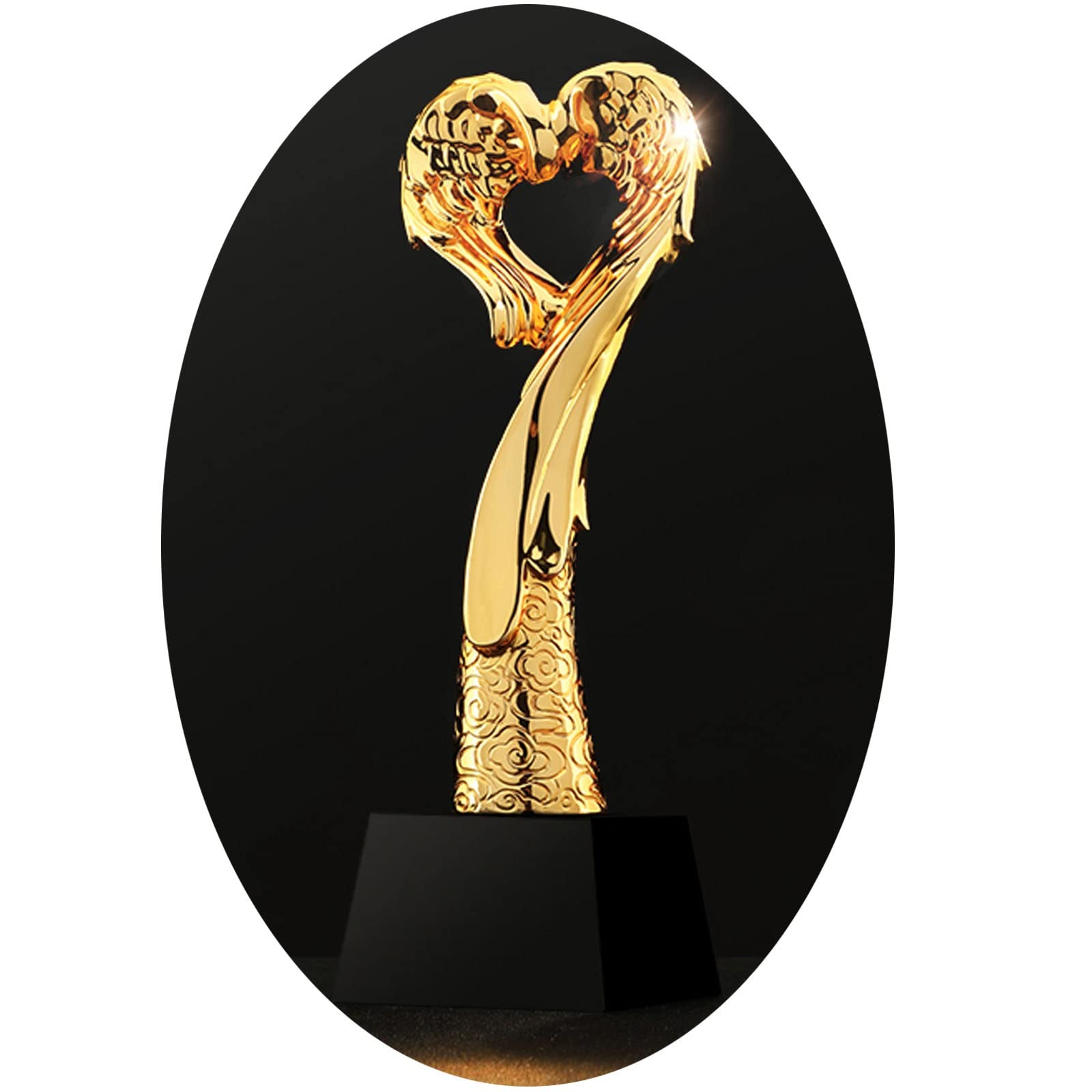 Trophée Ailes d'amour Trophée De Fête De Charité Trophée De Réunion Annuelle Trophée D'excellent Personnel Emballage en Boîte Cadeau Peut Être Gravé