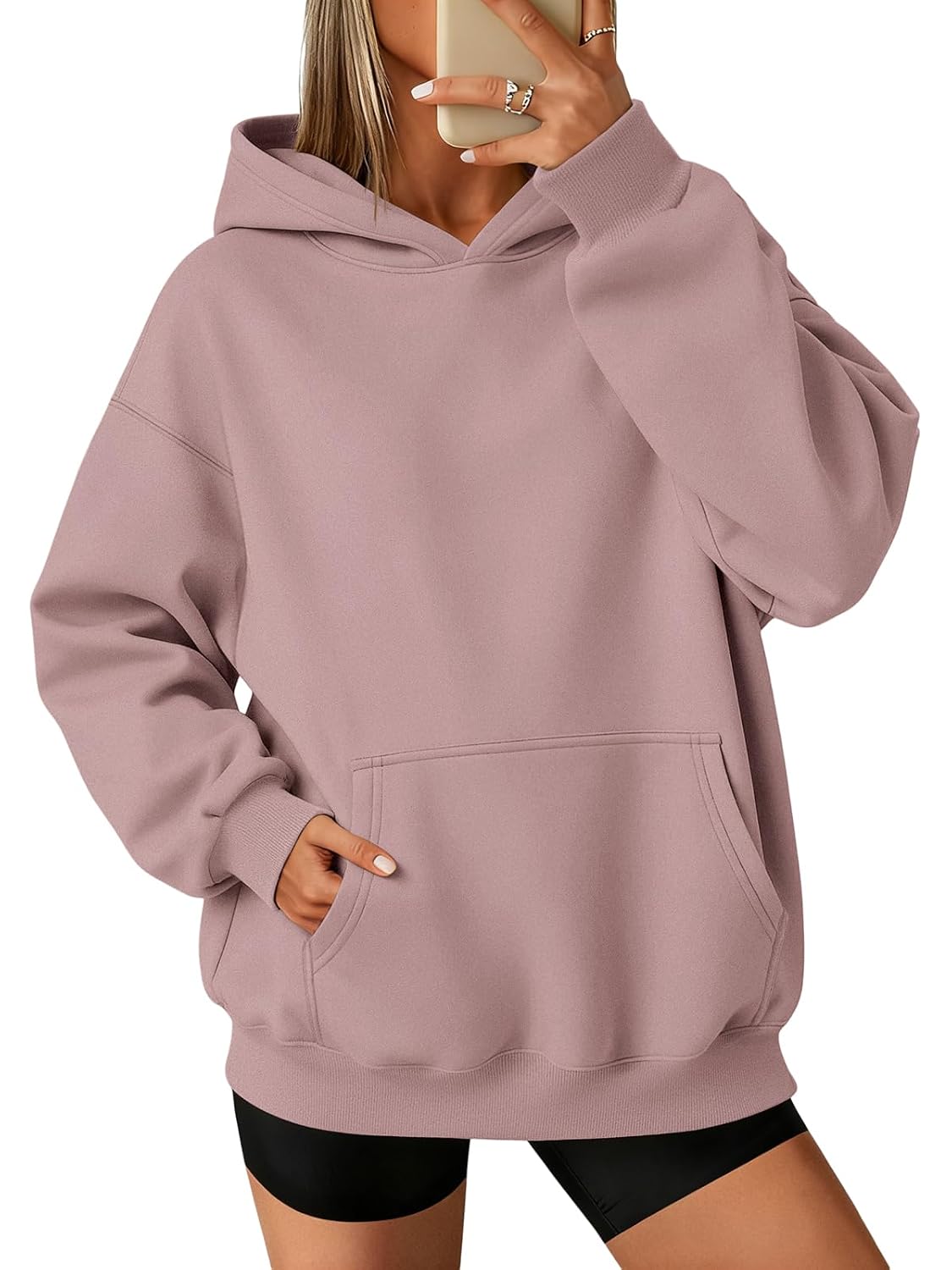 ATHMILE Oversized Hoodie, Fleece Pullover - Image 10