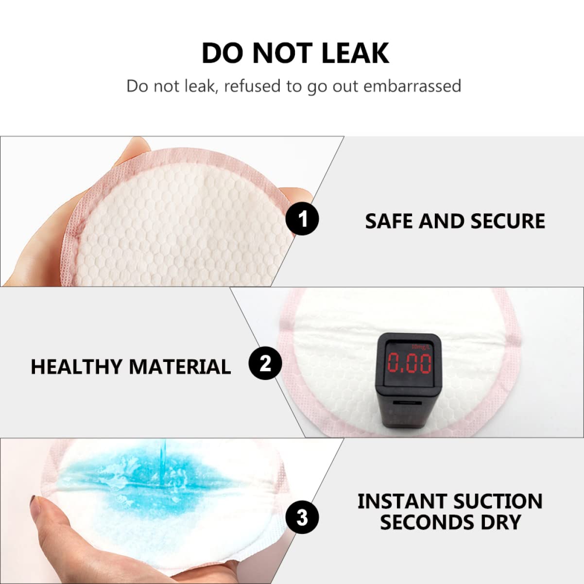 SHOWERORO Breastfeeding Pads 24ct Box Leak-Proof Nursing Pads for Milk Prevention Reusable Breathable Comfortable Maternity Pads
