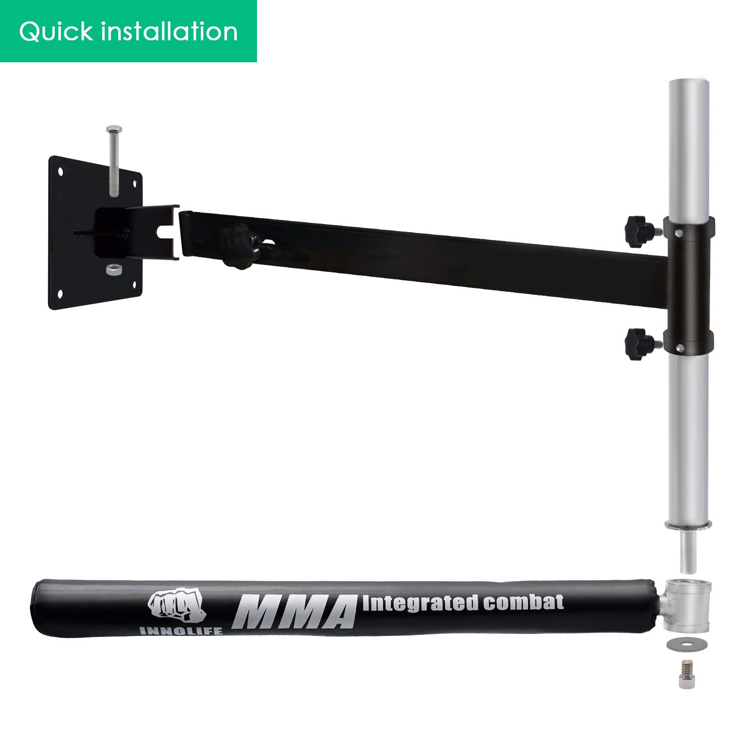 Innolife Supporto da parete MMA Boxing Speed Trainer Punching Spinning Bar