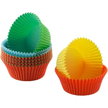 Original Kaiser Inspiration Mini Muffins Paper Cases Pack of 150 Colourful Small 4.5 cm Cupcake Cases Muffin Cases Paper Small Greaseproof Ideal for Sweet and Savoury Muffins