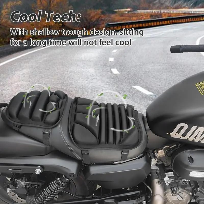 Funda para Asiento Moto 2 Uds Almohadilla para Asiento De Motocicleta Hion Transpirable Accesorios para Ti&Ger 800 Fundas Asiento