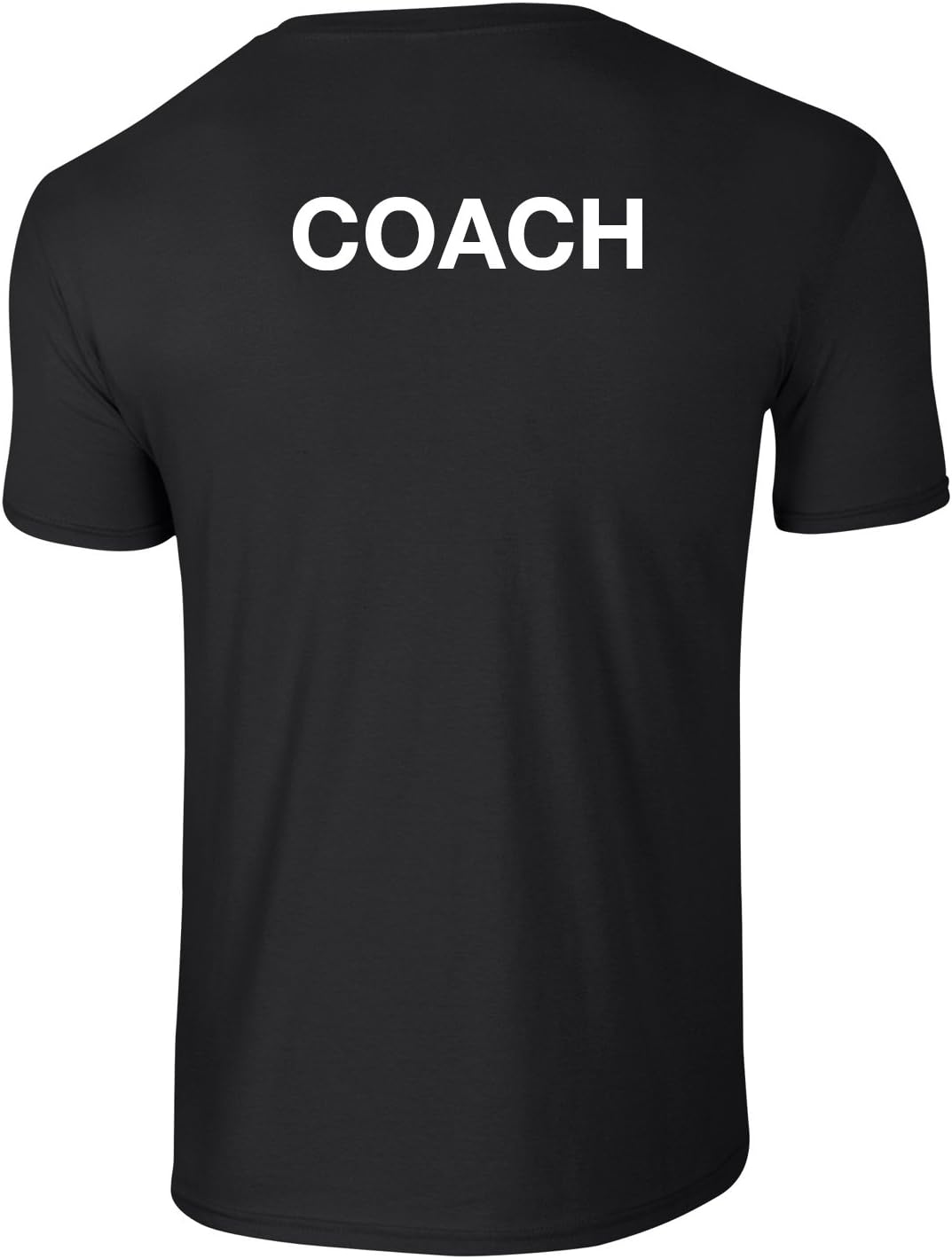Rockfield Clothing Coach T-Shirt - T-Shirt for Coaches, Trainers, Football, Sports Coach (Medium, Black)
