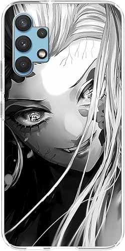 Soft Clear Thin Cushion TPU Anti-Slip Anti-Drop Transparent Protector Cover Case for Samsung Galaxy A32 5G Daki Anime Japan Comic06 disponible en Yaxa Peru