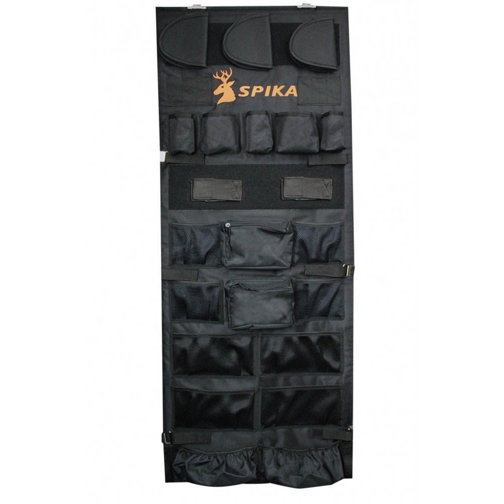 Organiseur pour armoires fortes SPIKA à 15 pochettes noir pour stockage sécurisé