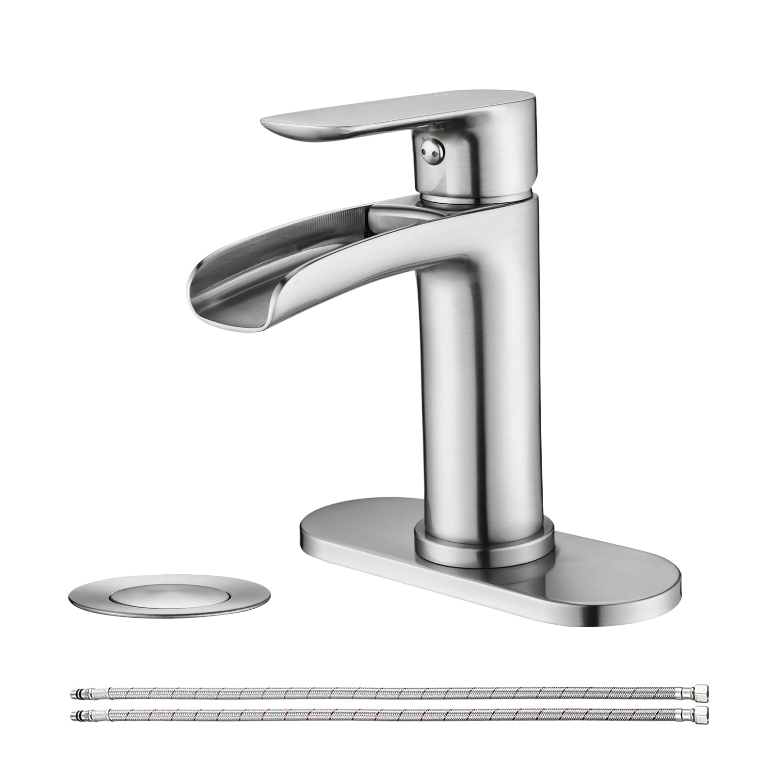 Mitigeur de salle de bain cascade ergonomique pour lavabo moderne
