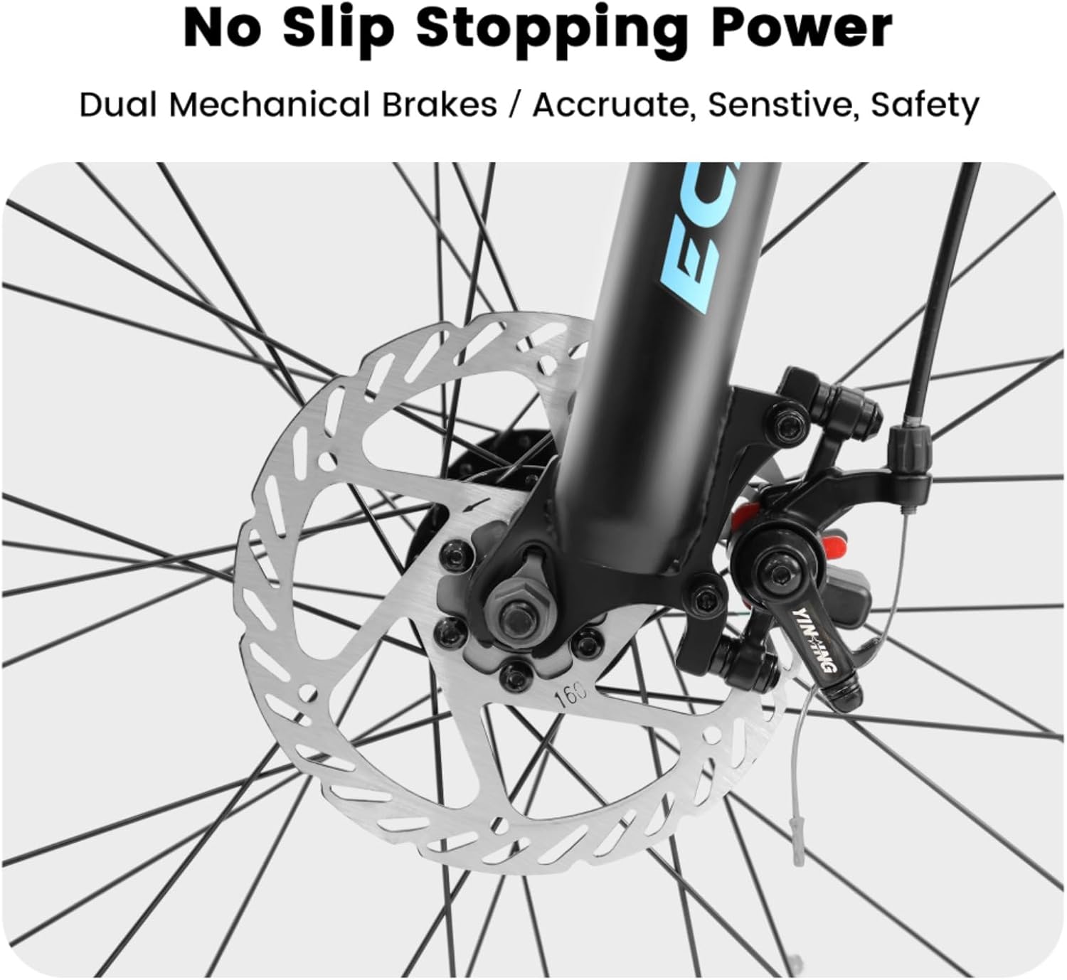 26-Inch Mountain Bike with Front Suspension Shock Absorption, Disc Brakes, 21-Speed Gear System, 85% Pre-Assembled, Ideal for Mountain, Sand, and Snow Cycling