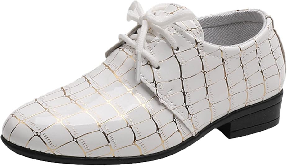 SoLu DAY8 Chaussures Garçon Cuir PU - Chaussures Baptême Cérémonie Mariage Enfant Confortables Antidérapantes