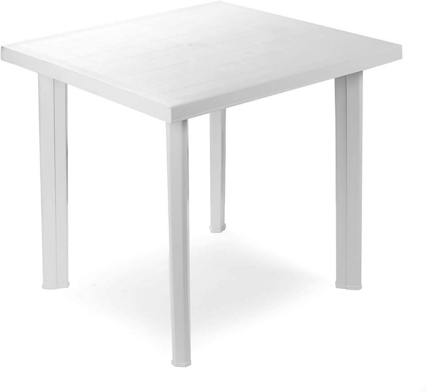Amazon.de Mojawo Bistrotisch Kunststoff 80x75cm Weiß Balkontisch