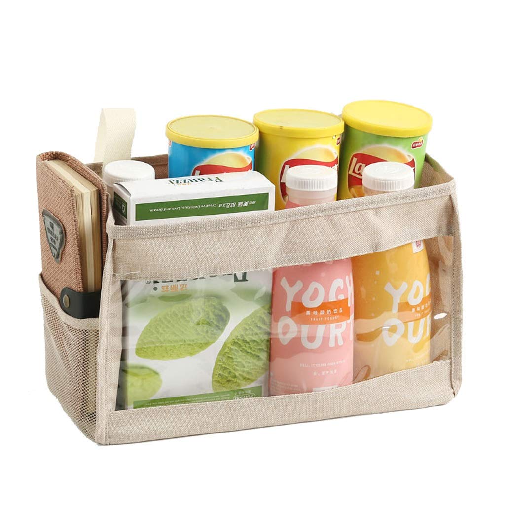 Sac rangement suspendu lit beige pour dortoir et chevet de lit superposé