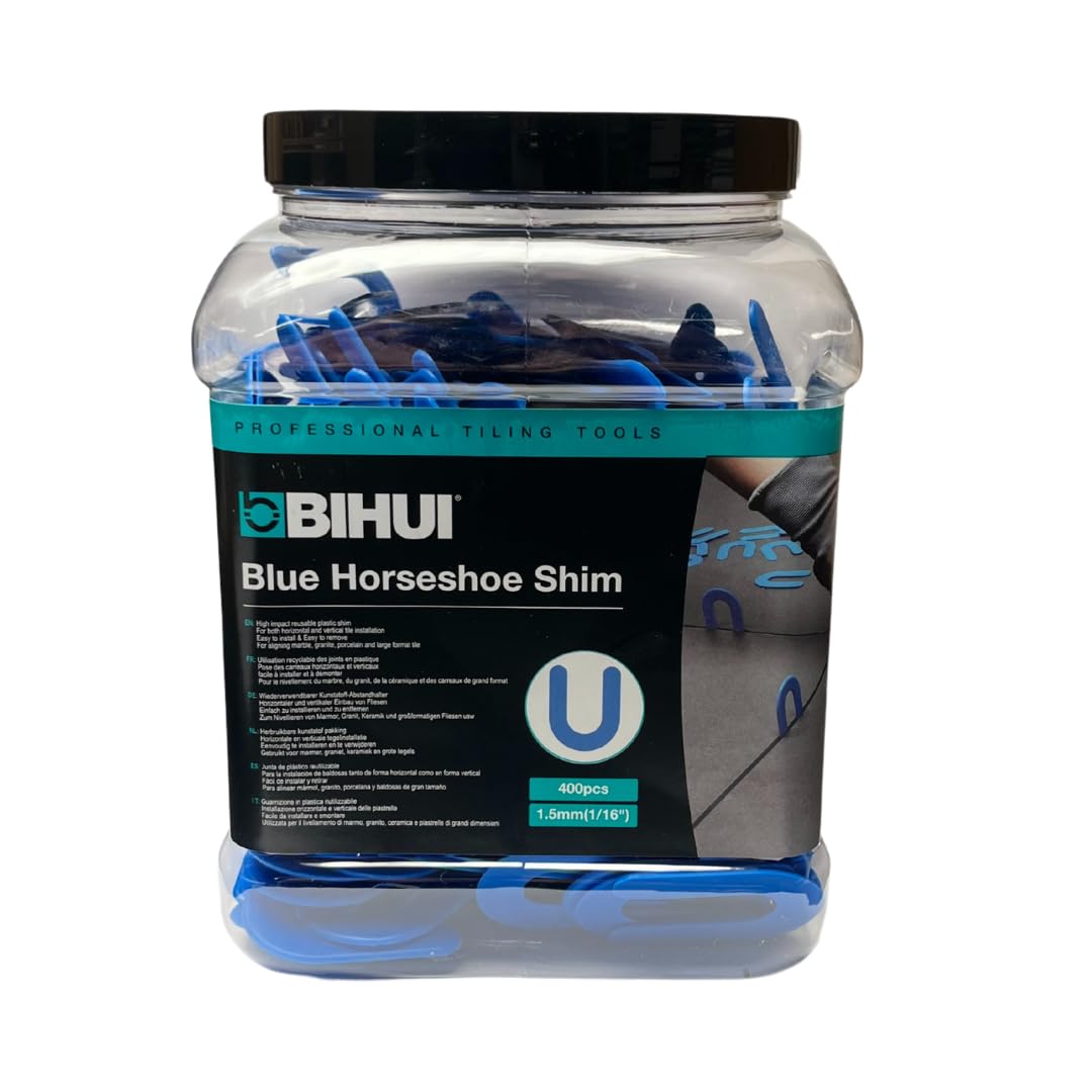 Bihui Blue Horseshoe Shim 1.5mm Tile Spacers