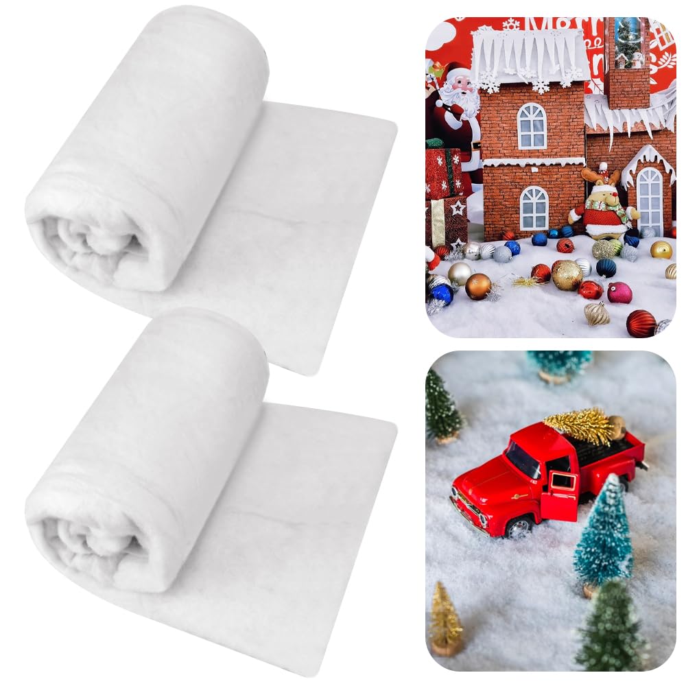 CPKONUUIP Lot De 2 Couvertures De Neige Décoratives De Noël, Neige