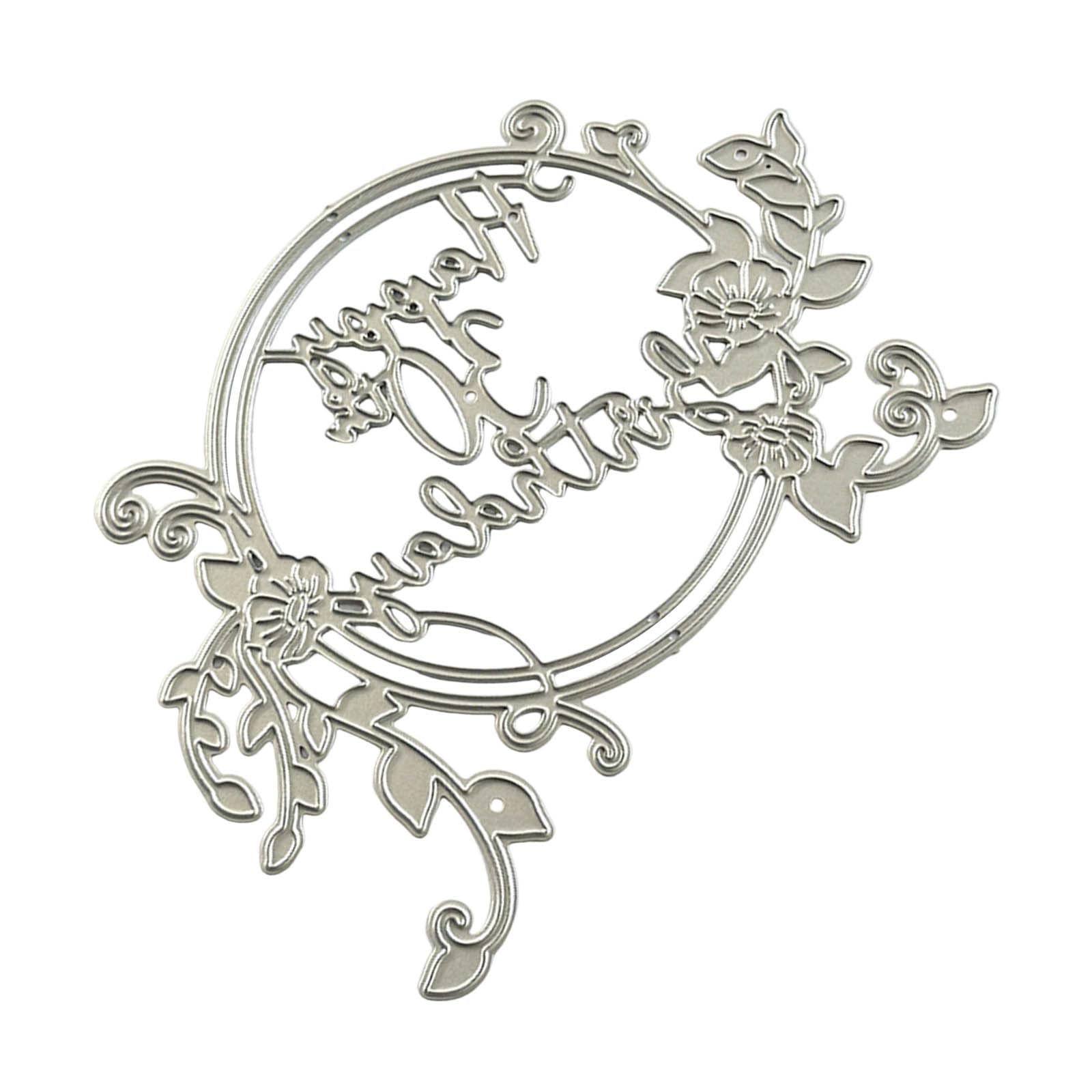 Qusinfc Wreath Cutting Dies Carbon Steel Die Cut Templates Decorative Embossing Paper Die for Card Making Scrapbooking Paper Cutting Stencils