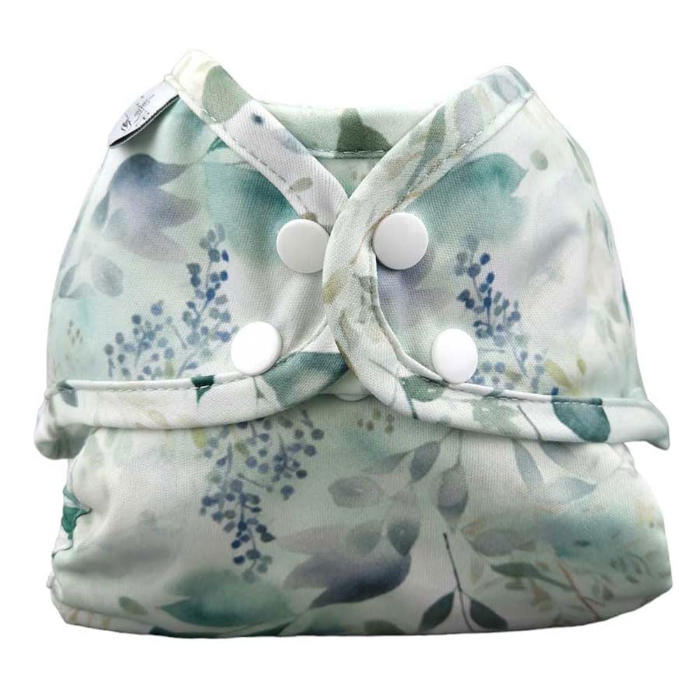 Canopy Thrive Reusable Nappy Cover, One Size 10-40 lbs, Double Gusset Design (Verdure)