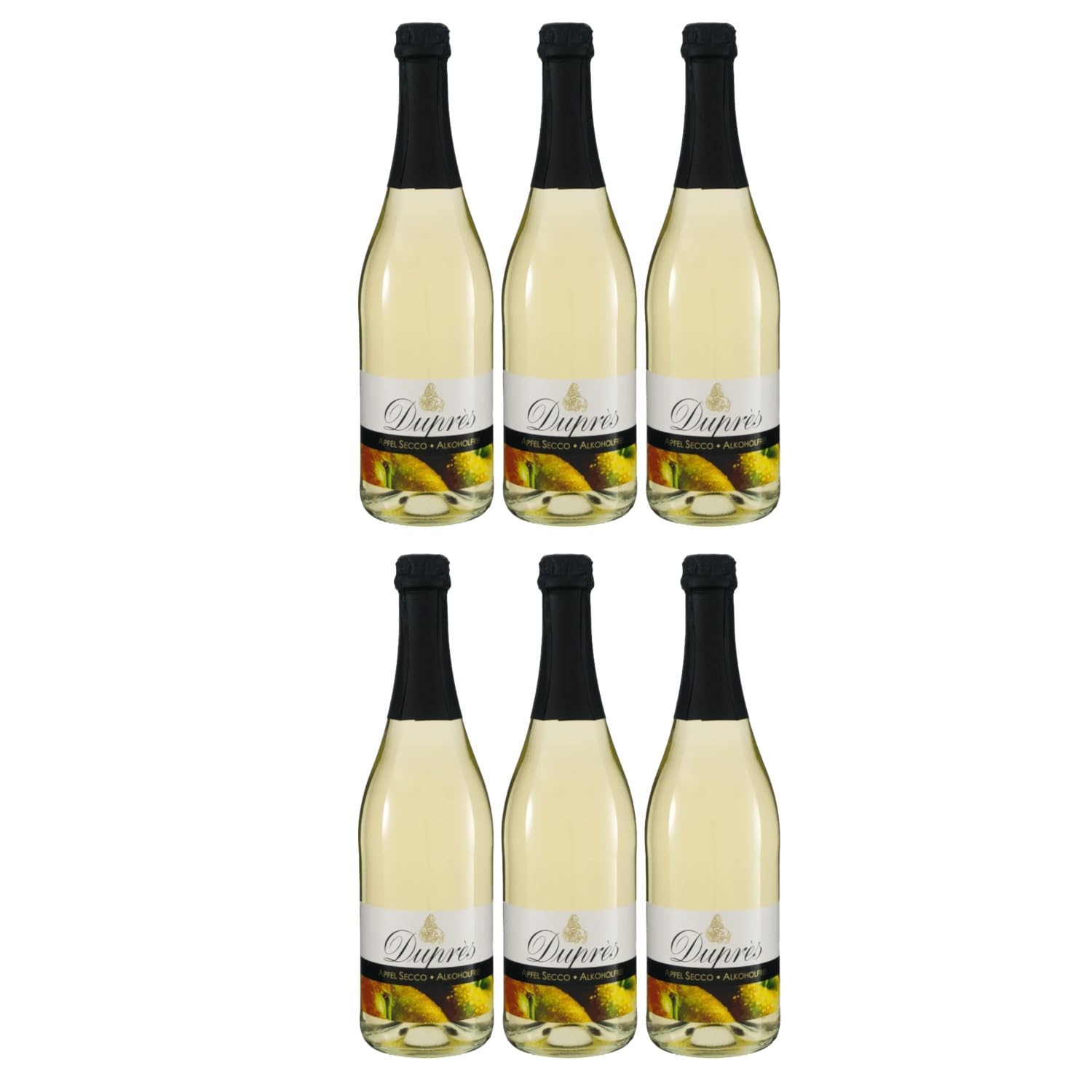 Duprès Apfel Secco Selection Alkoholfrei weiß süß Deutschland inkl. FeinWert E-Book (6 x 0,75l)